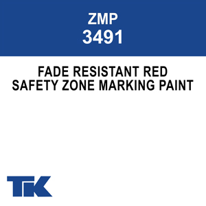 926840-1 Rae Traffic Zone Marking Paint: Pour Paint Dispensing, Red, 1 gal,  90 sq ft/gal, 30 to 40 min