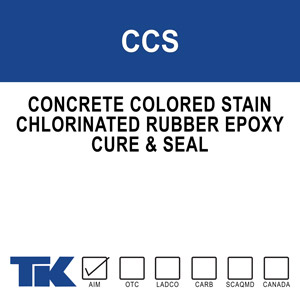 ccs High solids, pigmented, chlorinated rubber/epoxy that cures, seals and protects previously patched or mismatched concrete. TK-CCS masks surface inconsistencies while imparting a uniform and attractive finish that is protected from the elements. Available in standard colors.