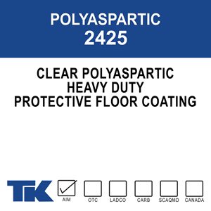 polyaspartic-2425 wbu-1900 A clear, water-based urethane specially designed for floor finishing and sealing. It provides excellent protective properties against chemicals and abrasion to surfaces where acrylic finishes fall short