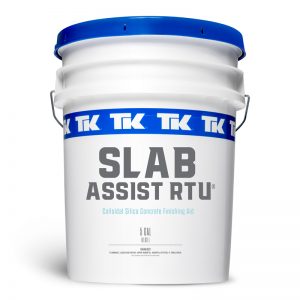 1 and 5 Gallon TK-Slab-Assist RTU Ready to Use Concrete Finishing Aid